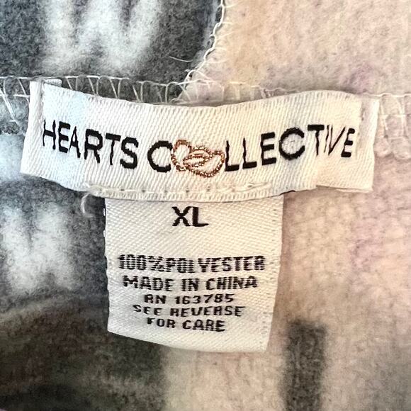Hearts Collective Newspaper Print Womens Hoodie Sweatshirt XL - Picture 2 of 9